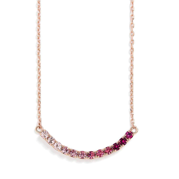 Meaningful Colors Cluster Necklace with Symbolic Virtues - Wearing Felicity Meaningful-Colors-Cluster-Necklace-Pink-Gradient Wear Felicity