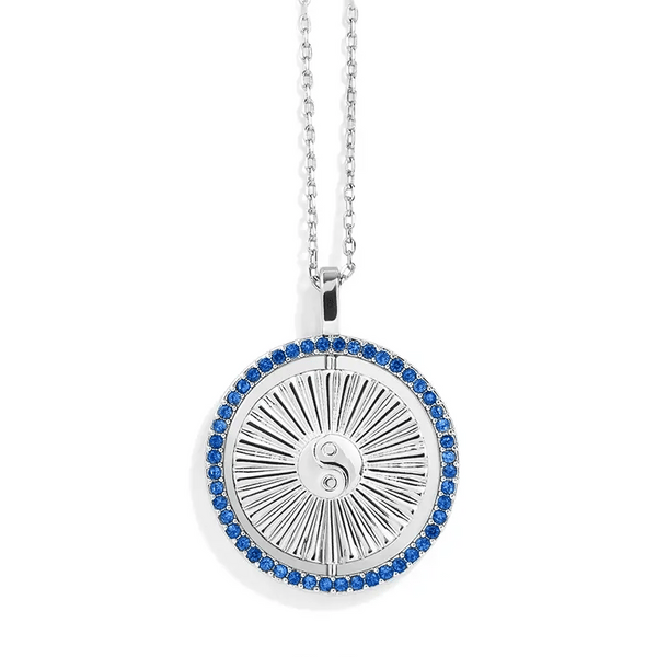 Elegant Meaningful Colors Spin Necklace for You - Wearing Felicity Meaningful-Colors-Spin-Necklace-Blue-Gradient Wear Felicity