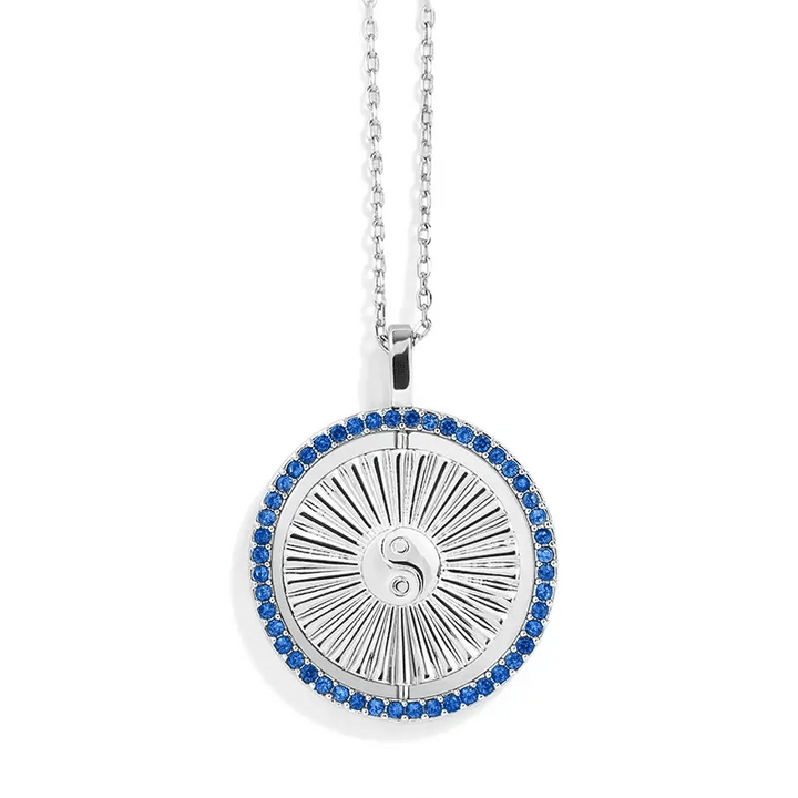 Elegant Meaningful Colors Spin Necklace for You - Wearing Felicity Meaningful-Colors-Spin-Necklace-Blue-Gradient Wear Felicity