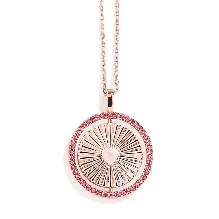 Elegant Meaningful Colors Spin Necklace for You - Wearing Felicity Meaningful-Colors-Spin-Necklace-Pink-Gradient Wear Felicity