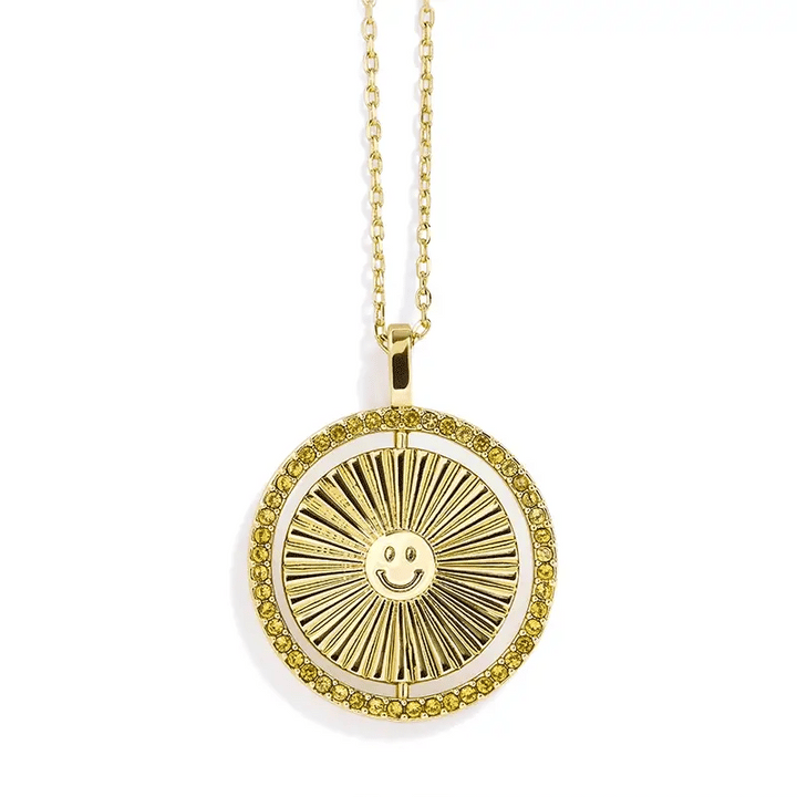 Elegant Meaningful Colors Spin Necklace for You - Wearing Felicity Meaningful-Colors-Spin-Necklace-Yellow-Gradient Wear Felicity
