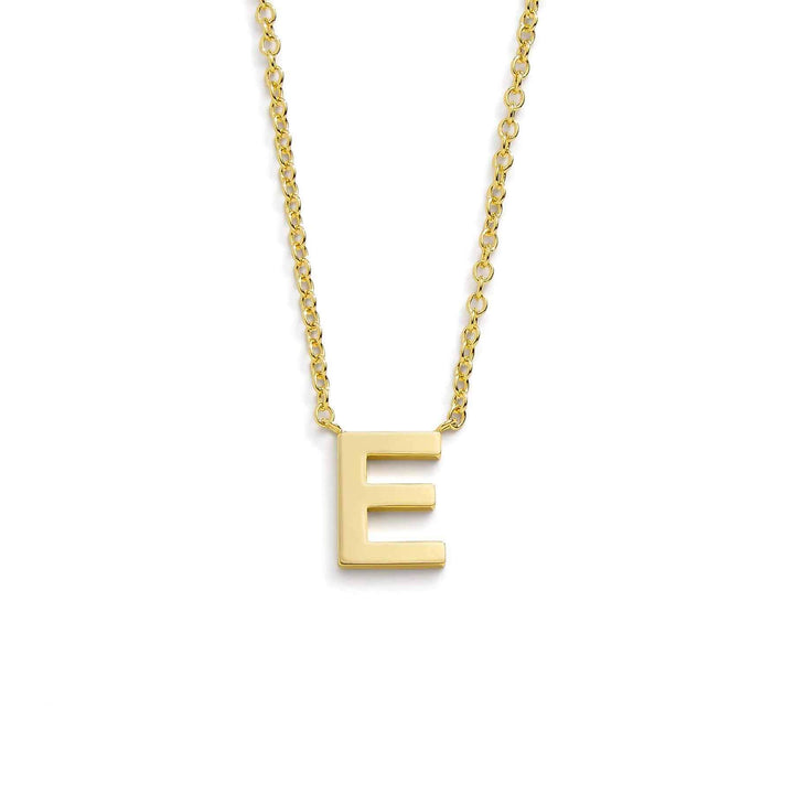 Chic Mini Initial Necklace for Everyday Elegance - Wearing Felicity Mini-Initial-Necklace-Gold-E Wear Felicity