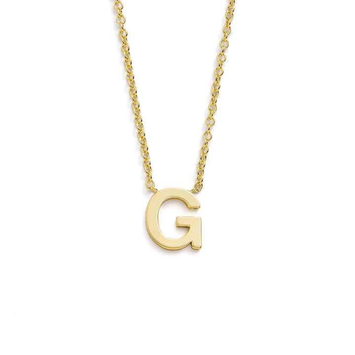 Chic Mini Initial Necklace for Everyday Elegance - Wearing Felicity Mini-Initial-Necklace-Gold-G Wear Felicity