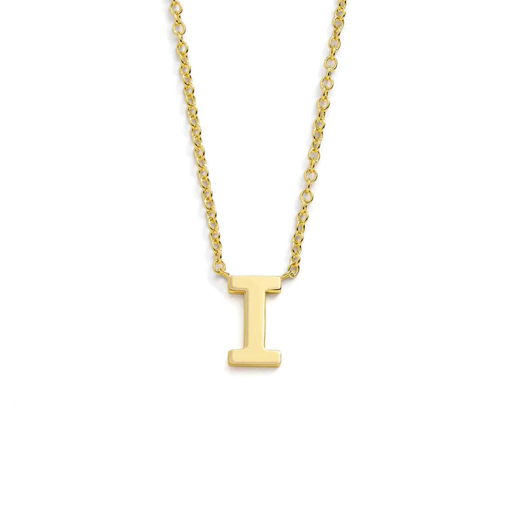 Chic Mini Initial Necklace for Everyday Elegance - Wearing Felicity Mini-Initial-Necklace-Gold-I Wear Felicity