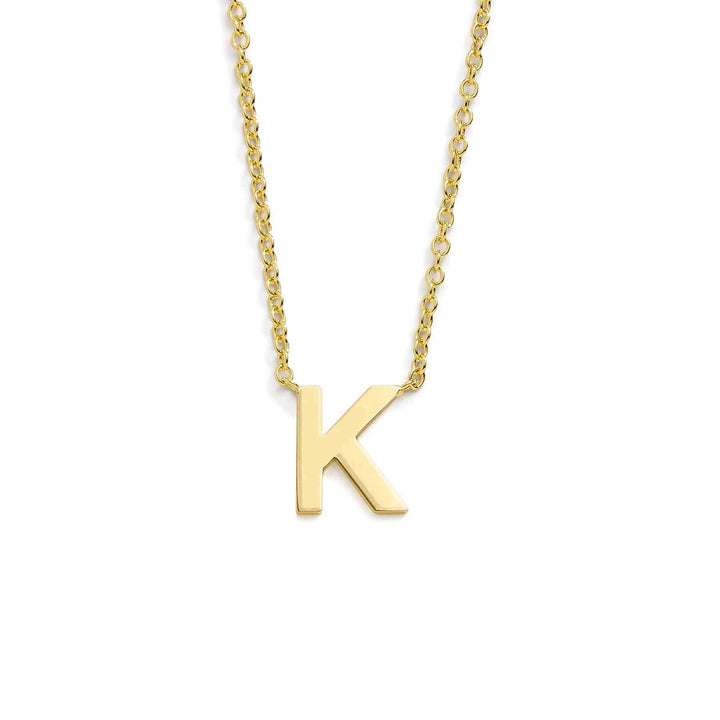 Chic Mini Initial Necklace for Everyday Elegance - Wearing Felicity Mini-Initial-Necklace-Gold-K Wear Felicity