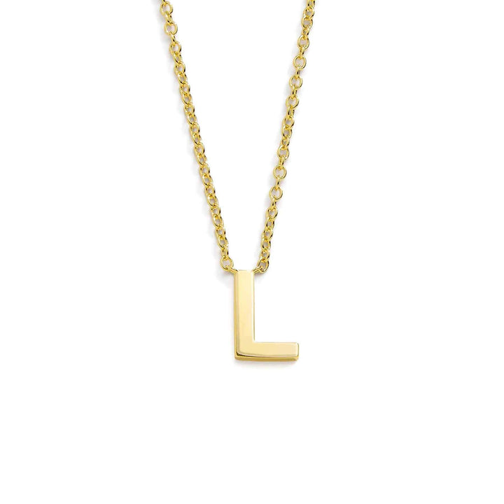 Chic Mini Initial Necklace for Everyday Elegance - Wearing Felicity Mini-Initial-Necklace-Gold-L Wear Felicity