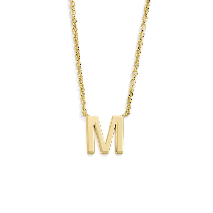 Chic Mini Initial Necklace for Everyday Elegance - Wearing Felicity Mini-Initial-Necklace-Gold-M Wear Felicity