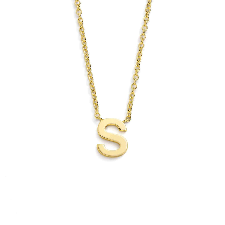 Chic Mini Initial Necklace for Everyday Elegance - Wearing Felicity Mini-Initial-Necklace-Gold-S Wear Felicity