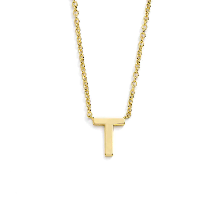 Chic Mini Initial Necklace for Everyday Elegance - Wearing Felicity Mini-Initial-Necklace-Gold-T Wear Felicity