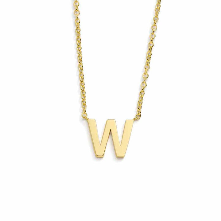Chic Mini Initial Necklace for Everyday Elegance - Wearing Felicity Mini-Initial-Necklace-Gold-W Wear Felicity