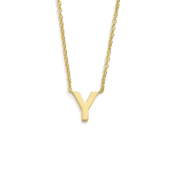 Chic Mini Initial Necklace for Everyday Elegance - Wearing Felicity Mini-Initial-Necklace-Gold-Y Wear Felicity