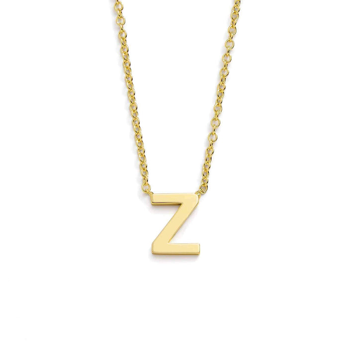 Chic Mini Initial Necklace for Everyday Elegance - Wearing Felicity Mini-Initial-Necklace-Gold-Z Wear Felicity