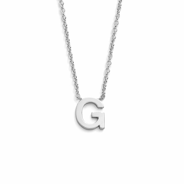 Chic Mini Initial Necklace for Everyday Elegance - Wearing Felicity Mini-Initial-Necklace-Silver-G Wear Felicity