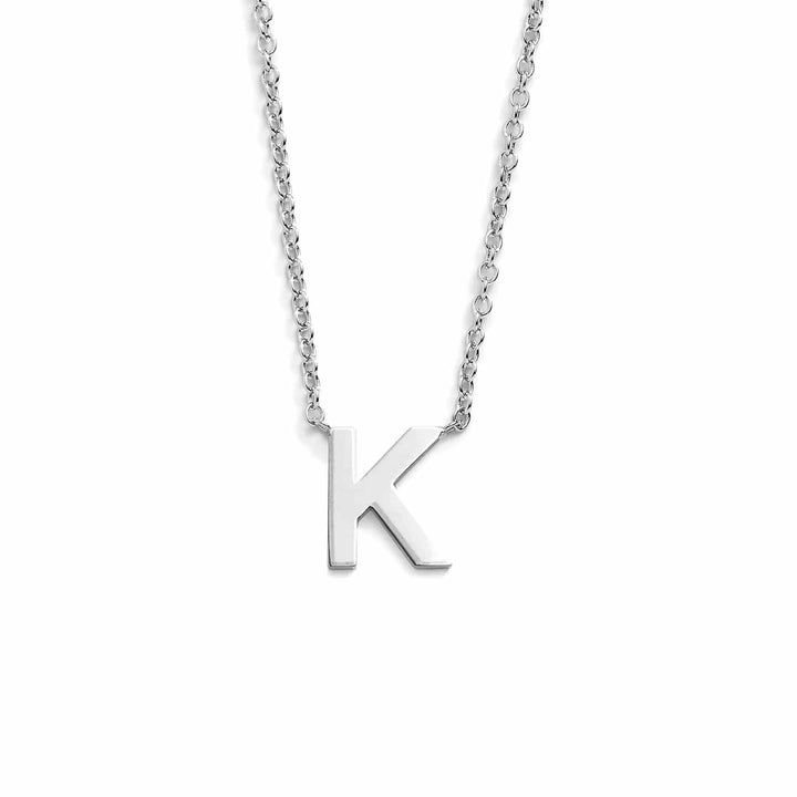 Chic Mini Initial Necklace for Everyday Elegance - Wearing Felicity Mini-Initial-Necklace-Silver-K Wear Felicity