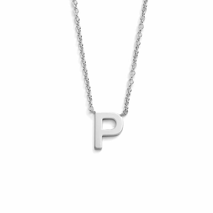 Chic Mini Initial Necklace for Everyday Elegance - Wearing Felicity Mini-Initial-Necklace-Silver-P Wear Felicity