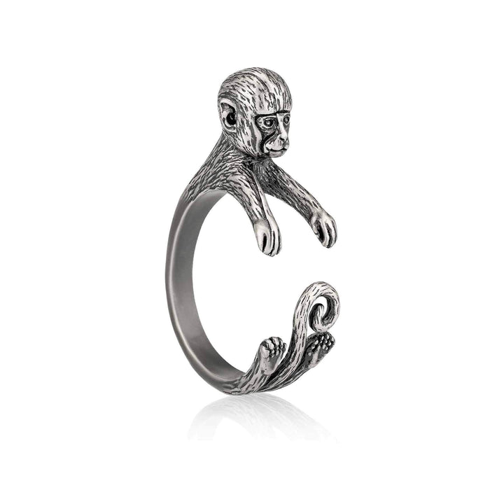 Stylish Monkey Wrap Ring - Perfect Gift for Animal Lovers - Wearing Felicity Monkey-Wrap-Ring Wear Felicity