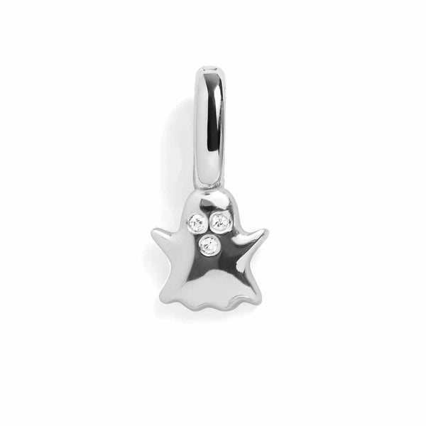 Buy Mystic Ghost Charm - Cute Silver Jewelry - Wearing Felicity Mystic-Ghost-Charm Wear Felicity
