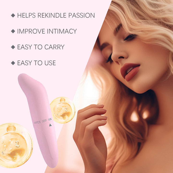 Product advertisement with a woman and a pink device, highlighting features like rekindling passion and improving intimacy. North Moon Shaking Toys: Fun PET Toy for Tedium Relief North Moon Shaking Toys A PET Shaking Toy for Entertaining, Easing Tedium, and Improving Quality of Life