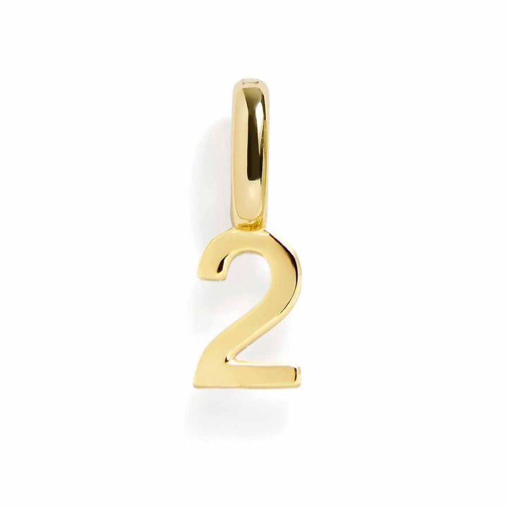 Personalized Number Charms for Unique Jewelry Gifts - Wearing Felicity Number-Charm-Gold-2 Wear Felicity