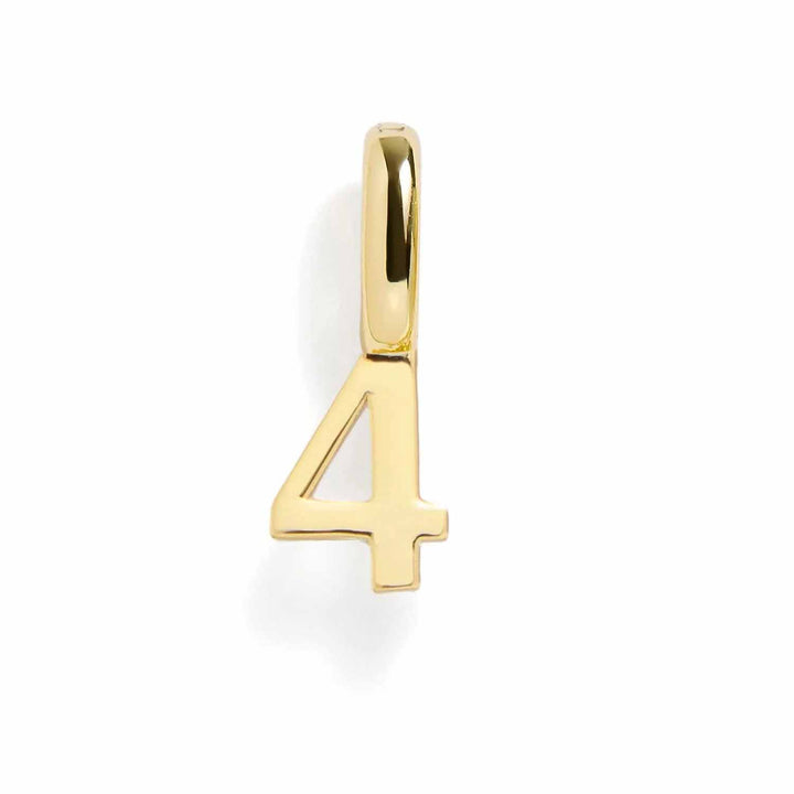 Personalized Number Charms for Unique Jewelry Gifts - Wearing Felicity Number-Charm-Gold-4 Wear Felicity