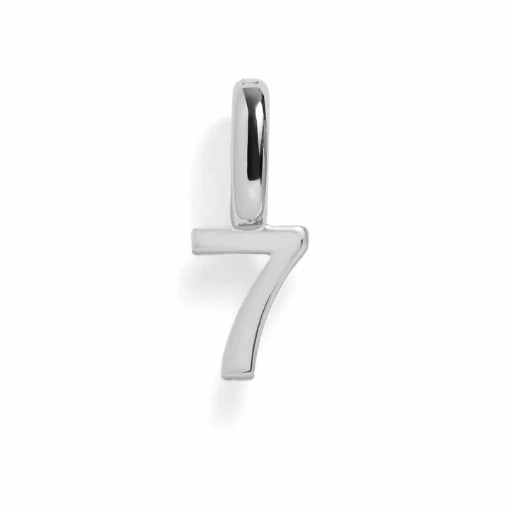 Personalized Number Charms for Unique Jewelry Gifts - Wearing Felicity Number-Charm-Silver-7 Wear Felicity