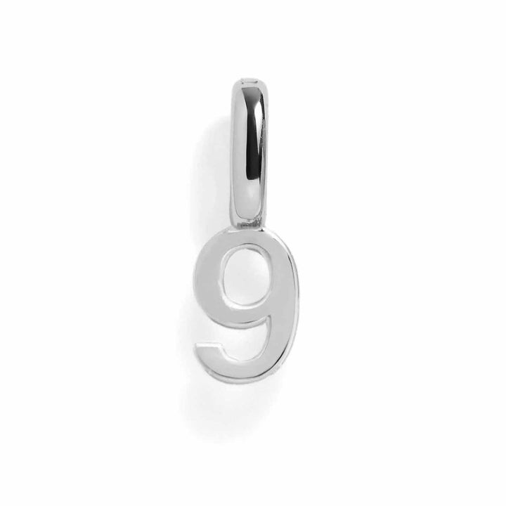 Personalized Number Charms for Unique Jewelry Gifts - Wearing Felicity Number-Charm-Silver-9 Wear Felicity