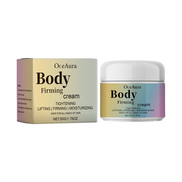 OceAura Body Firming cream packaging on a white background OceAura Hydrating Cream for Daily Skin Moisture OceAura Hydrating Tightening Cream Provides Daily Hydration, Enriching the Skin with Moisture and Serving as a Revitalizing Cream