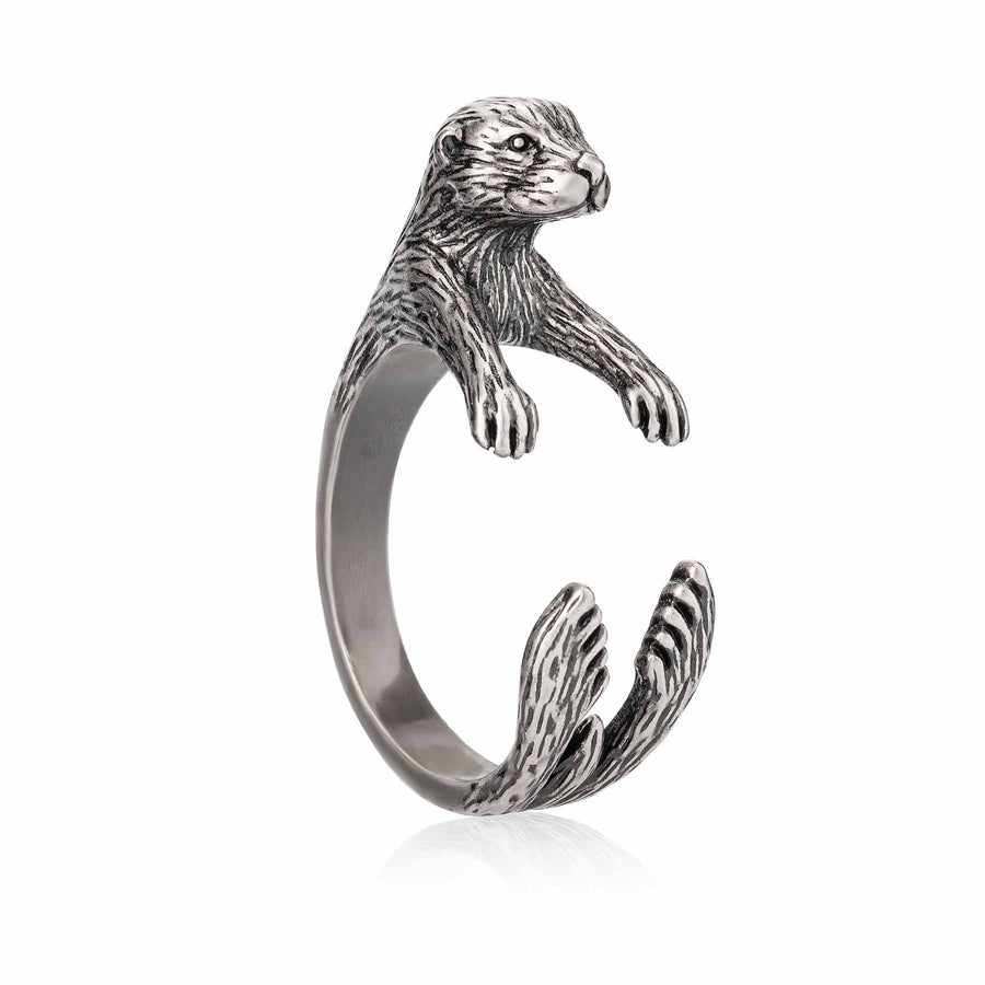 Otter Wrap Ring Stylish Animal Jewelry - Wearing Felicity Otter-Wrap-Ring_4dabce5a-10e5-4ee9-ae72-afcdac19505f Wear Felicity