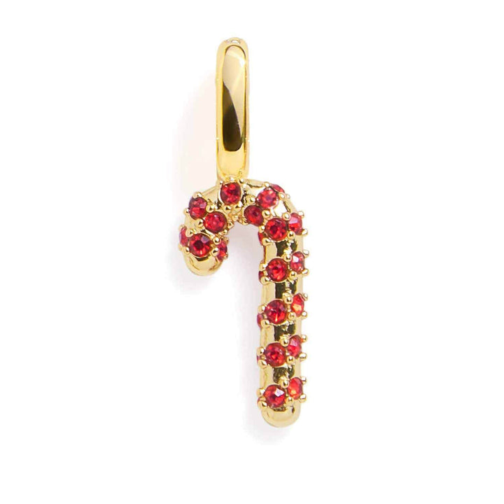 Festive Pavé Candy Cane Charm for Your Jewelry - Wearing Felicity Pave-Candy-Cane-Charm-Gold Wear Felicity