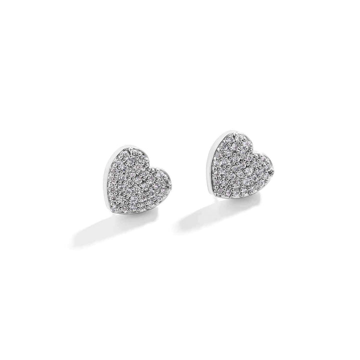 Elegant Pavé Heart Earrings for Everyday Style - Wearing Felicity Pave-Heart-Earrings-01 Wear Felicity