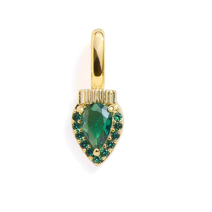 Pavé Holiday Light Charm - Festive Jewelry Gift - Wearing Felicity Pave-Holiday-Light-Charm-Gold Wear Felicity