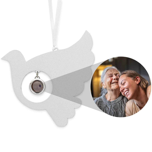 Custom Personalized Bird Photo Ornament Gift - Wearing Felicity Personalized-Bird-Photo-Ornament-01 Wear Felicity