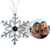 Custom Blue Ombré Snowflake Photo Ornament Gift - Wearing Felicity Personalized-Blue-Ombre-Snowflake-Photo-Ornament-01 Wear Felicity