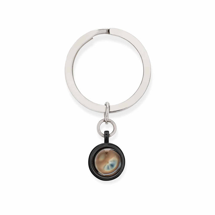 Personalized Circle Photo Keychain - Custom Gift Idea - Wearing Felicity Personalized-Circle-Photo-Keychain-Large-Black Wear Felicity