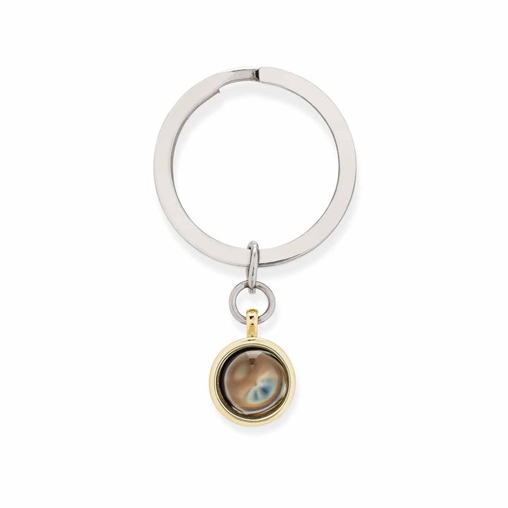 Personalized Circle Photo Keychain - Custom Gift Idea - Wearing Felicity Personalized-Circle-Photo-Keychain-Large-Gold Wear Felicity