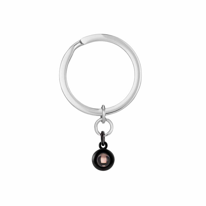 Personalized Circle Photo Keychain - Custom Gift Idea - Wearing Felicity Personalized-Circle-Photo-Keychain-Small-Black Wear Felicity