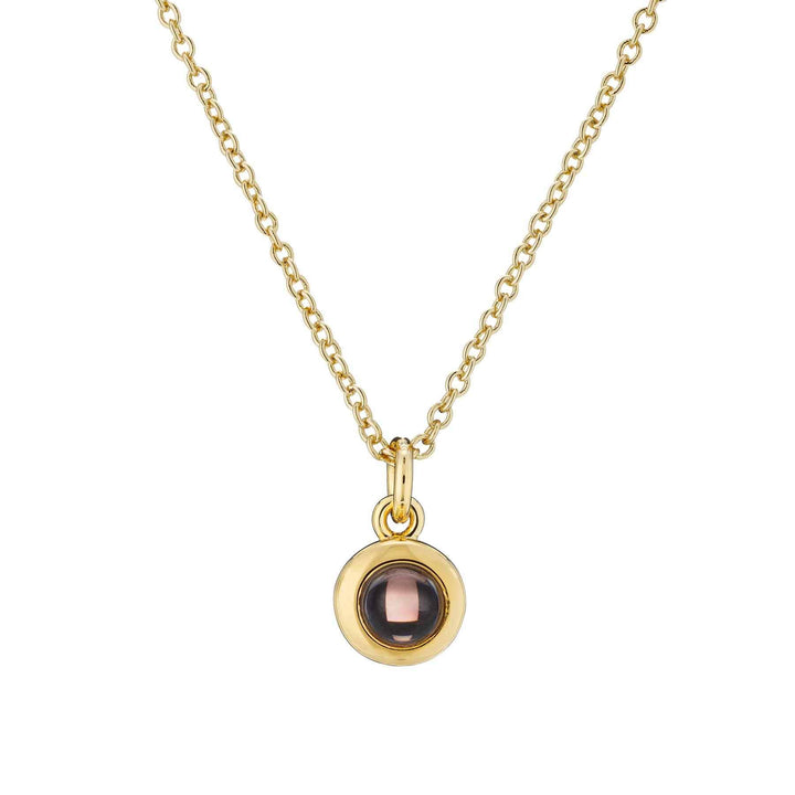 Customizable Circle Photo Necklace for Personalized Gifts - Wearing Felicity Personalized-Circle-Photo-Necklace-Gold Wear Felicity