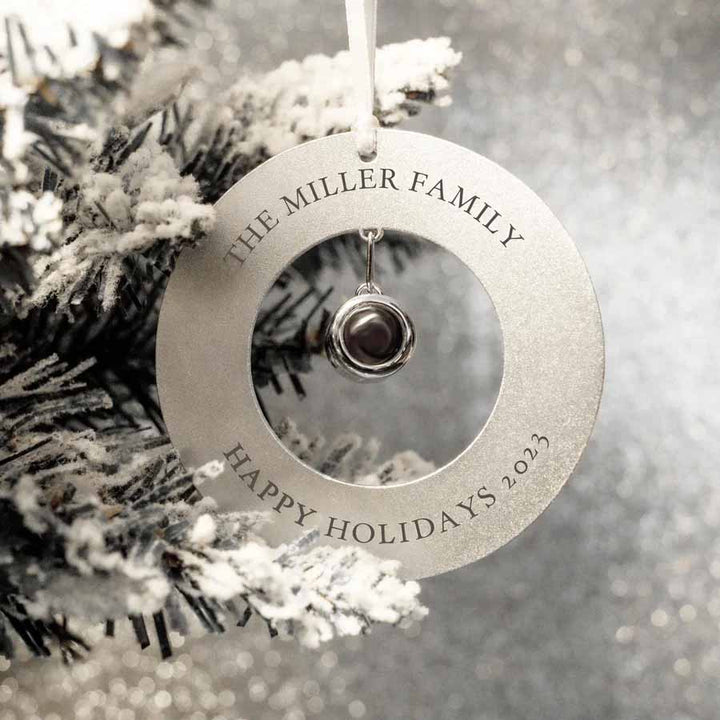 Personalized Circle Photo Ornament - Custom Gift - Wearing Felicity Personalized-Circle-Photo-Ornament-02 Wear Felicity