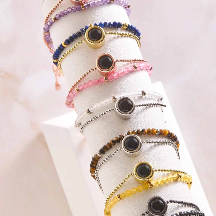 Customizable Crystal Bracelets for Unique Style - Wearing Felicity Personalized-Crystal-Bracelet-01 Wear Felicity