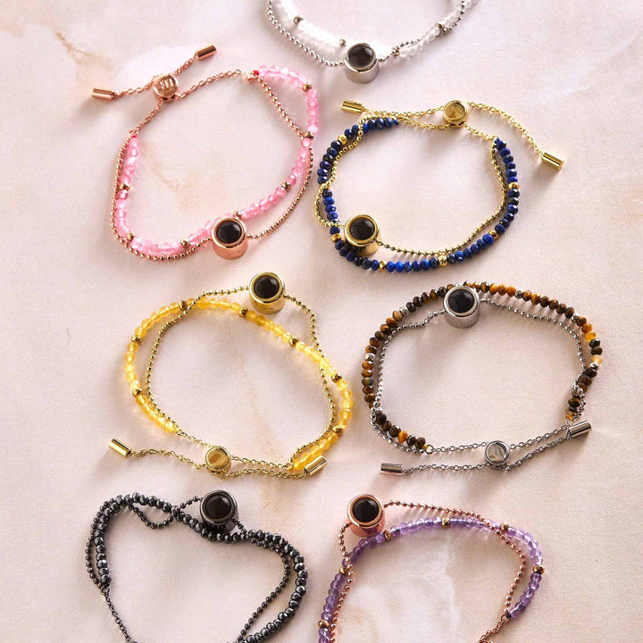 Customizable Crystal Bracelets for Unique Style - Wearing Felicity Personalized-Crystal-Bracelet-Quartz-02 Wear Felicity