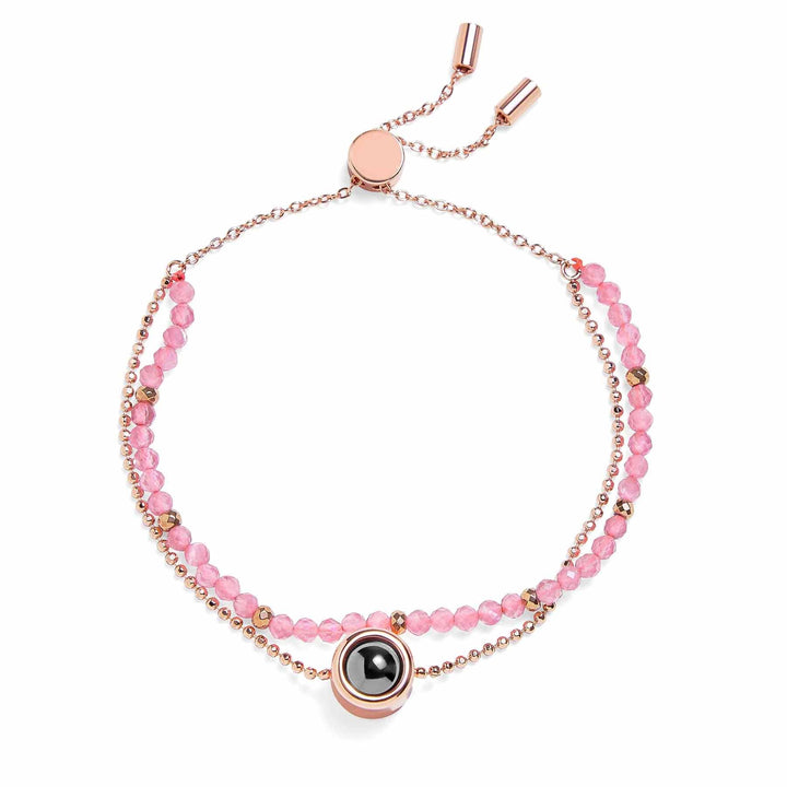 Customizable Crystal Bracelets for Unique Style - Wearing Felicity Personalized-Crystal-Bracelet-Rose-Quartz Wear Felicity