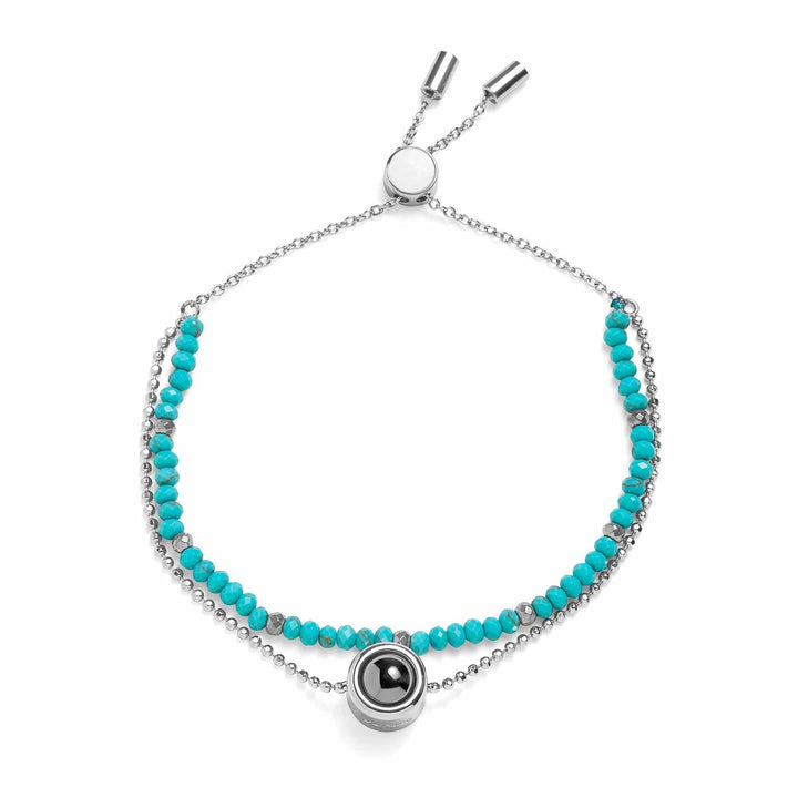 Customizable Crystal Bracelets for Unique Style - Wearing Felicity Personalized-Crystal-Bracelet-Turquoise Wear Felicity