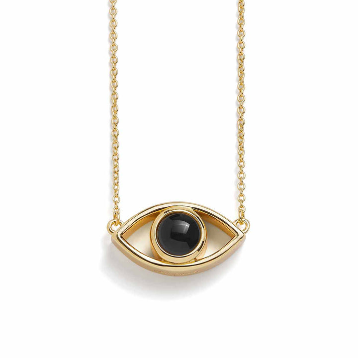 Customizable Evil Eye Necklace for Personal Protection - Wearing Felicity Personalized-Evil-Eye-Necklace-Gold Wear Felicity