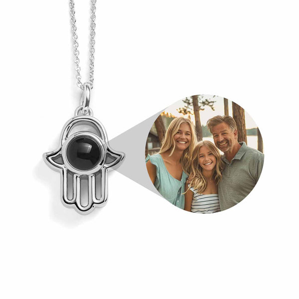 Personalized Hamsa Necklace for Unique Memories - Wearing Felicity Personalized-Hamsa-Necklace-Silver Wear Felicity