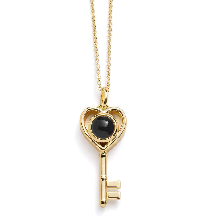 Personalized Heart Key Necklace - Unique Jewelry - Wearing Felicity Personalized-Heart-Key-Necklace-Gold Wear Felicity