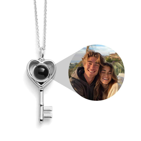 Personalized Heart Key Necklace - Unique Jewelry - Wearing Felicity Personalized-Heart-Key-Necklace-Silver Wear Felicity