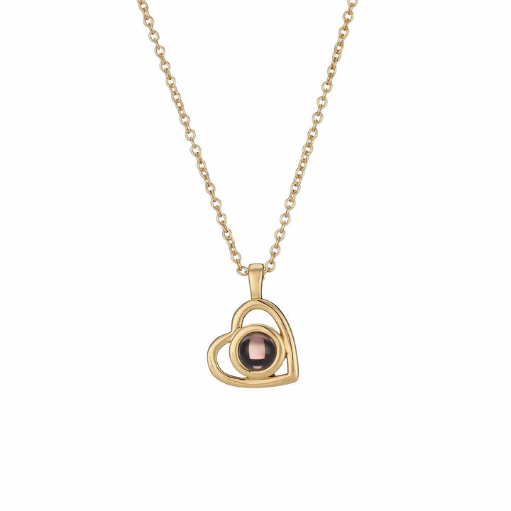 Personalized Heart Photo Necklace - Unique Gifts - Wearing Felicity Personalized-Heart-Photo-Necklace-Gold Wear Felicity