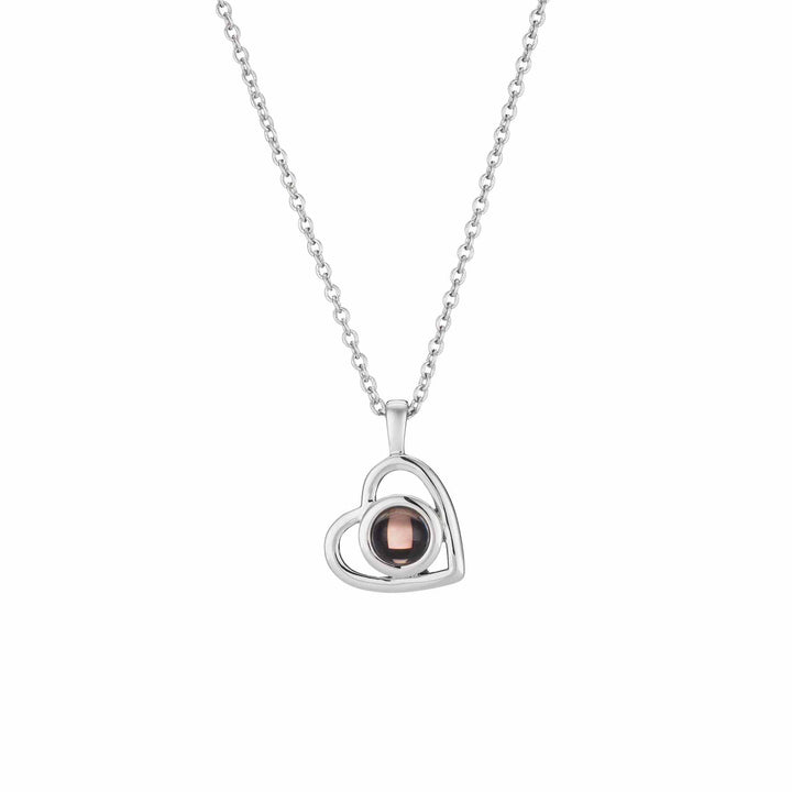 Personalized Heart Photo Necklace - Unique Gifts - Wearing Felicity Personalized-Heart-Photo-Necklace-Silver Wear Felicity