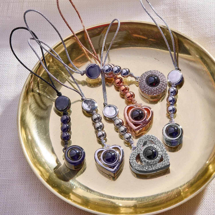 Custom Heart Photo Phone Charm - Unique Gift Idea - Wearing Felicity Personalized-Heart-Photo-Phone-Charm-02 Wear Felicity