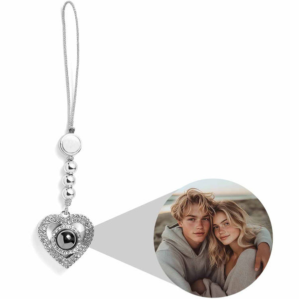 Personalized Pavé Heart Photo Phone Charm Gift - Wearing Felicity Personalized-Pave-Heart-Photo-Phone-Charm-01 Wear Felicity